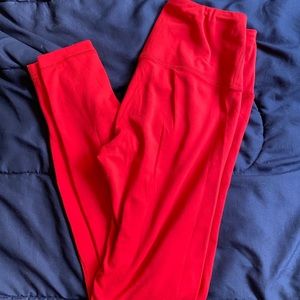 Yogalicious red leggings